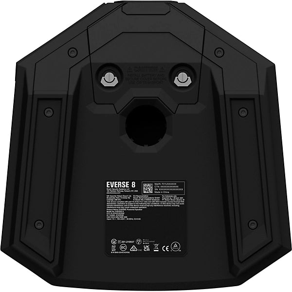 Electro-Voice EVERSE 8 Weatherized Battery-Powered Loudspeaker With Bluetooth, Black